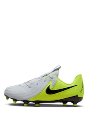 Nike Grey/Green Kids Phantom 2 Academy Grey/Green  Ground Football Boots - Image 2 of 11