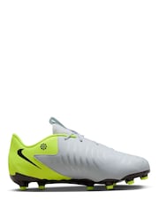 Nike Grey/Green Kids Phantom 2 Academy Grey/Green  Ground Football Boots - Image 3 of 11
