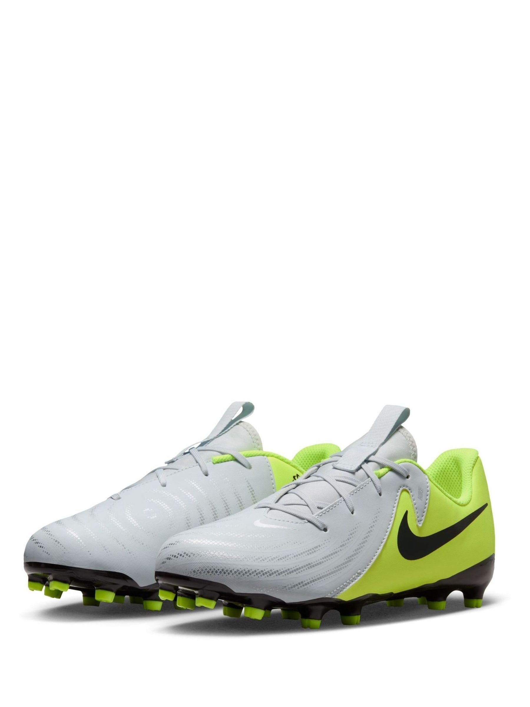 Buy Nike Grey Green Kids Phantom 2 Academy Grey Green Ground Football Boots from Next Luxembourg