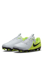 Nike Grey/Green Kids Phantom 2 Academy Grey/Green  Ground Football Boots - Image 5 of 11