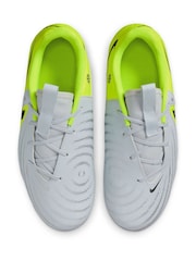 Nike Grey/Green Kids Phantom 2 Academy Grey/Green  Ground Football Boots - Image 6 of 11