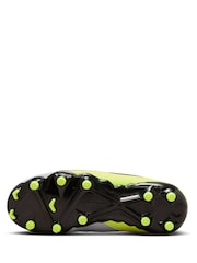 Nike Grey/Green Kids Phantom 2 Academy Grey/Green  Ground Football Boots - Image 8 of 11