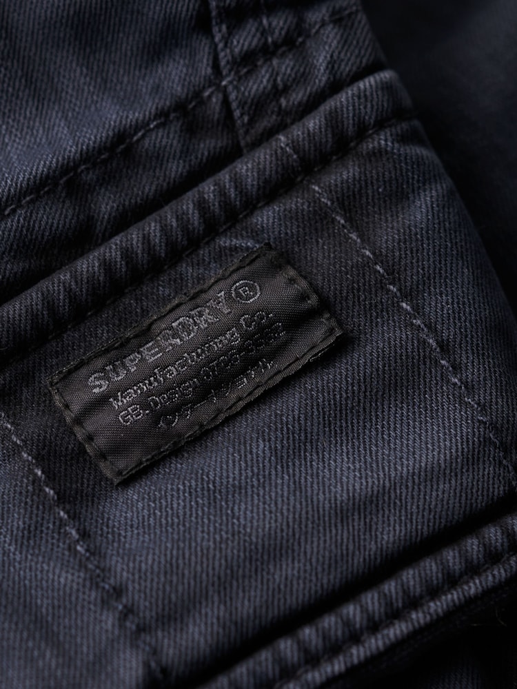 Superdry Blue Core Cargo Shorts - Image 3 of 7