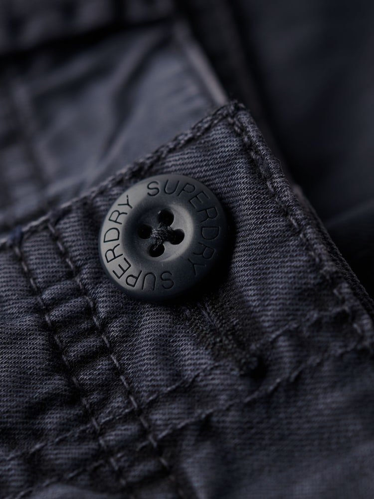 Superdry Blue Core Cargo Shorts - Image 4 of 7