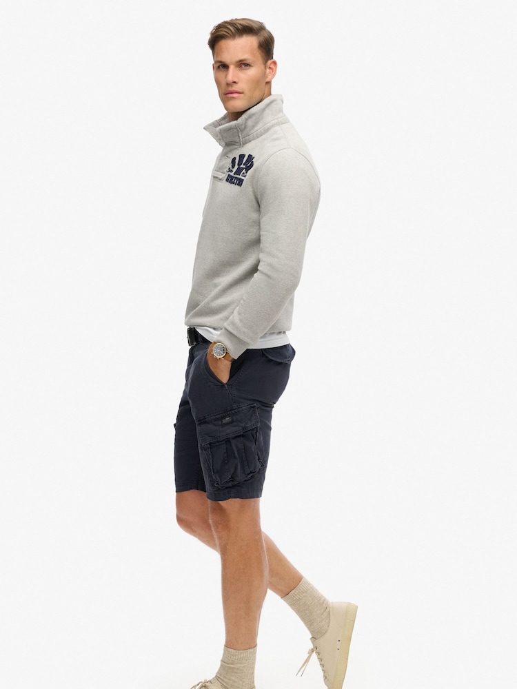 Superdry Blue Core Cargo Shorts - Image 6 of 7