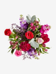 Purple Rose and Stocks Fresh Flower Letterbox Bouquet - Image 5 of 5