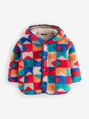 Multi Patterned Fleece Hooded Jacket (3mths-7yrs) - Image 4 of 9