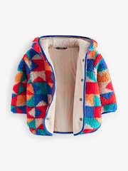 Multi Patterned Fleece Hooded Jacket (3mths-7yrs) - Image 5 of 9