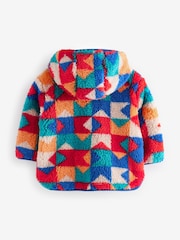 Multi Patterned Fleece Hooded Jacket (3mths-7yrs) - Image 6 of 9