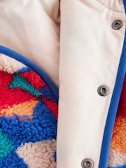 Multi Patterned Fleece Hooded Jacket (3mths-7yrs) - Image 8 of 9