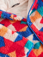 Multi Patterned Fleece Hooded Jacket (3mths-7yrs) - Image 9 of 9
