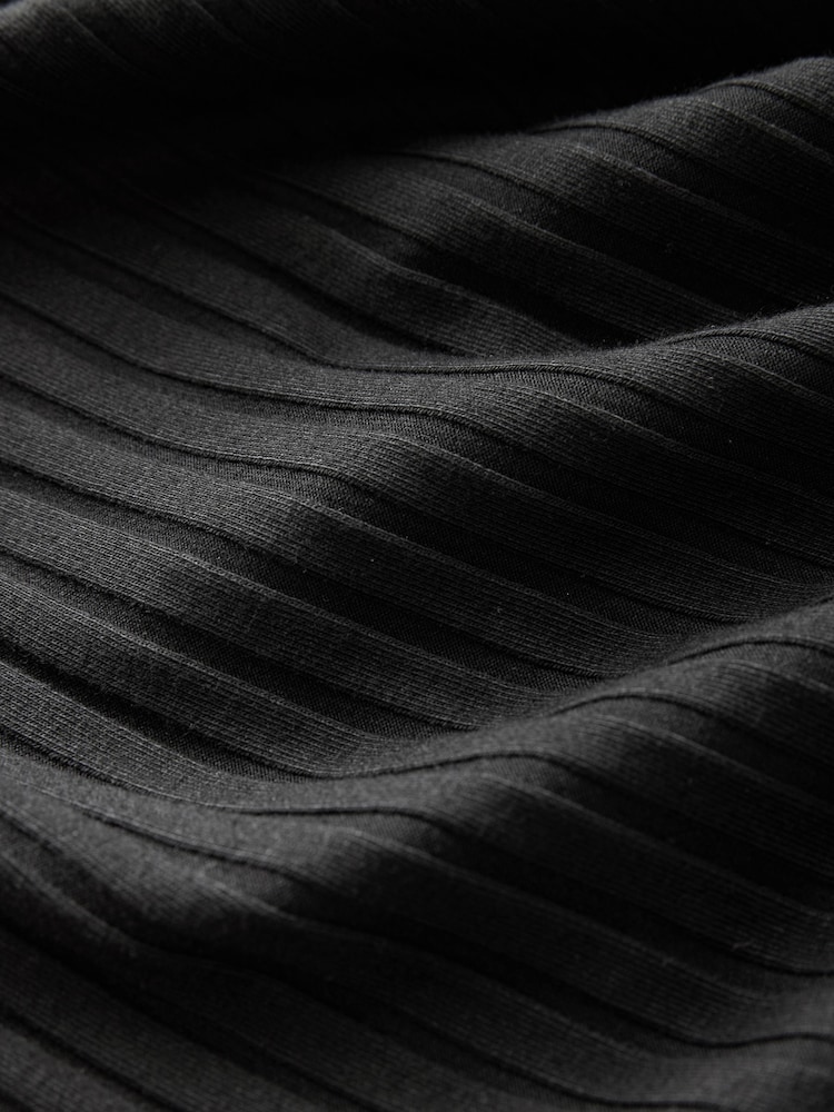 Black Long Sleeve Collar Detail Maxi Dress - Image 5 of 5