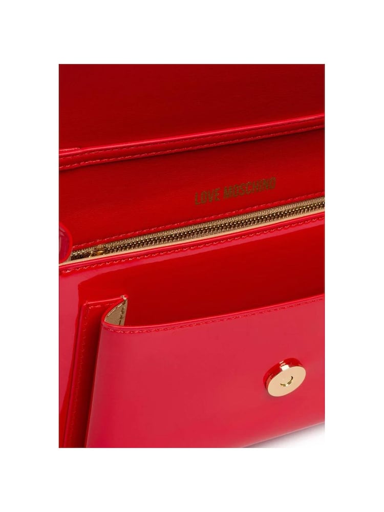 Love Moschino Red FAUX Leather Crossbody Bag - Image 3 of 3