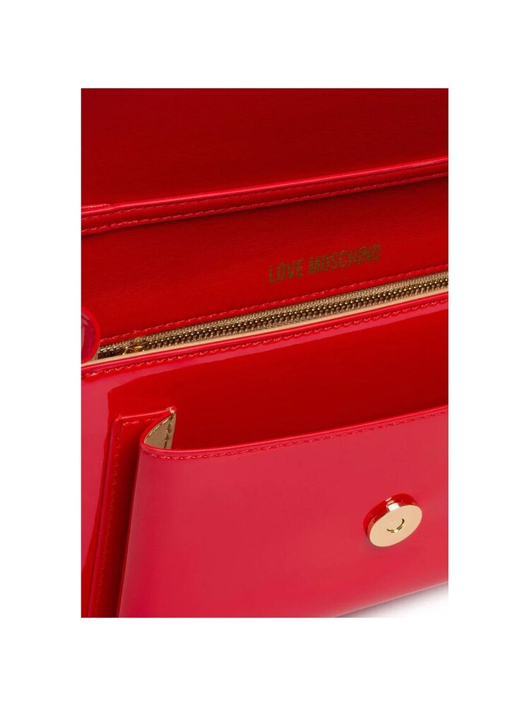 Love Moschino Red FAUX Leather Crossbody Bag - Image 3 of 3 Love Moschino Red FAUX Leather Crossbody Bag - Image 3 of 3