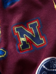 Бургундский красный Varsity - Мягкий на ощупь флис с эластаном (3-16лет) - Image 6 of 6