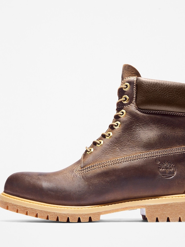 Timberland Premium 6Inch Brown Boots - Image 8 of 8