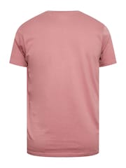 BadRhino Big & Tall Pink 100% Cotton Surfing Club T-Shirt - Image 3 of 3