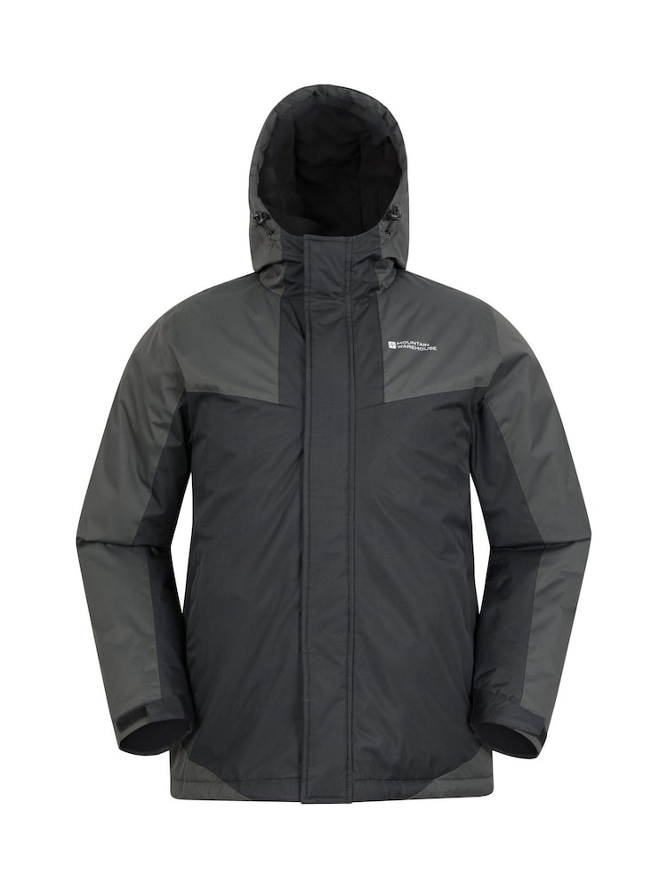 Mountain Warehouse Black Dusk III Mens Water Resistant Ski Jacket - Image 1 of 5