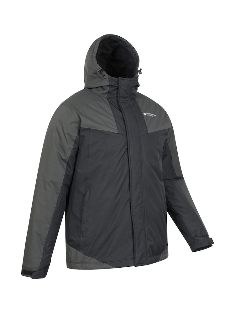 Mountain Warehouse Black Dusk III Mens Water Resistant Ski Jacket - Image 2 of 5
