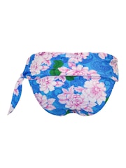 Pour Moi Blue Rosa Cova Tie Foldover Bikini Bottoms - Image 4 of 4