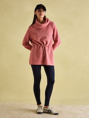 Joules Willow Pink Cowl Neck Sweatshirt - Image 3 of 8