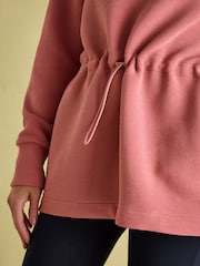 Joules Willow Pink Cowl Neck Sweatshirt - Image 4 of 8