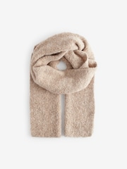 Oatmeal Heavyweight Boucle Blanket Scarf - Image 5 of 8