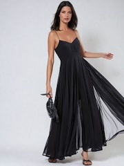 Religion Black Infamous Olsen Full Layer Maxi Dress - Image 3 of 4