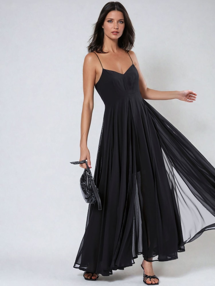 Religion Black Infamous Olsen Full Layer Maxi Dress - Image 4 of 5