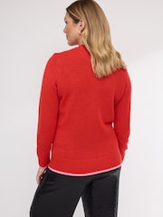Red Maternity Christmas Jumper - Image 4 of 5