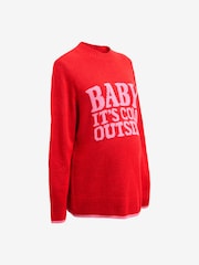 Red Maternity Christmas Jumper - Image 7 of 9