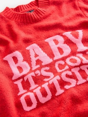 Red Maternity Christmas Jumper - Image 8 of 9