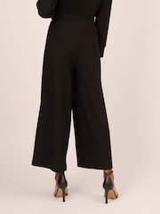 Adrianna Papell Ottoman Rib Knit Pull On Black Trousers - Image 2 of 7