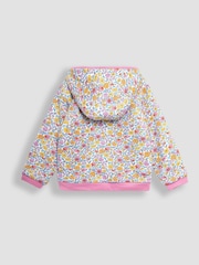 JoJo Maman Bébé Pink Guinea Pig Floral Cotton Appliqué Cosy Hoodie - Image 2 of 3