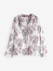 B by Ted Baker 100% Cotton Button Through White Leopard Print Pyjamas - Image 10 of 14