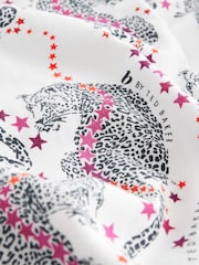 B by Ted Baker 100% Cotton Button Through White Leopard Print Pyjamas - Image 12 of 14