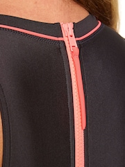 Zoggs Women Cable Zipped Hi-Neck One Piece Swimsuit - Image 5 of 7
