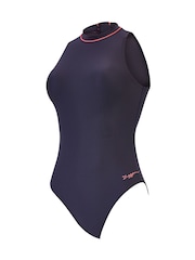 Zoggs Women Cable Zipped Hi-Neck One Piece Swimsuit - Image 6 of 7