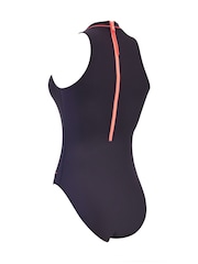 Zoggs Women Cable Zipped Hi-Neck One Piece Swimsuit - Image 7 of 7