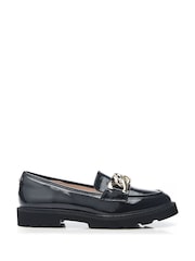 Moda In Pelle Evella Chunky Chain Trim Loafers - Image 1 of 4