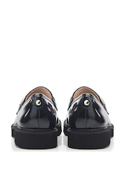 Moda In Pelle Evella Chunky Chain Trim Loafers - Image 3 of 4