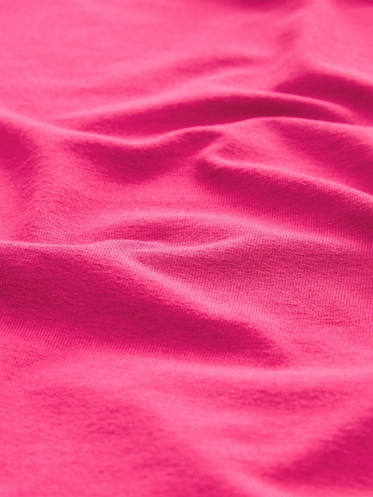 Hot Pink Bardot Off The Shoulder Long Sleeved Top - Image 5 of 5