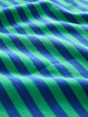 Blau/Grün - Gestreiftes Jersey-Sweatshirt mit rohem Saum und Nahtdetails, Rundhalsausschnitt, 100% Baumwolle - Bild 7 von 7