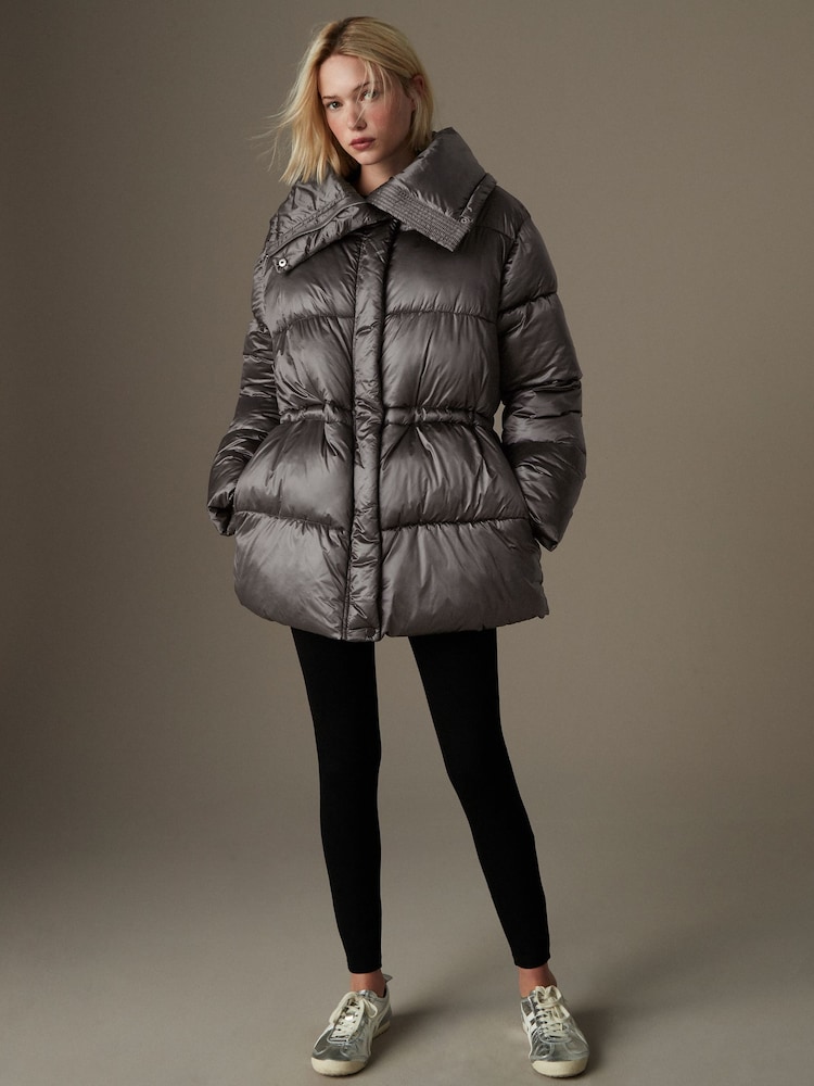 Charcoal Grey Shower Reistant Padded Jacket - Image 2 of 7