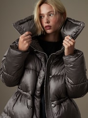 Charcoal Grey Shower Reistant Padded Jacket - Image 4 of 7