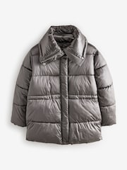 Charcoal Grey Shower Reistant Padded Jacket - Image 6 of 7