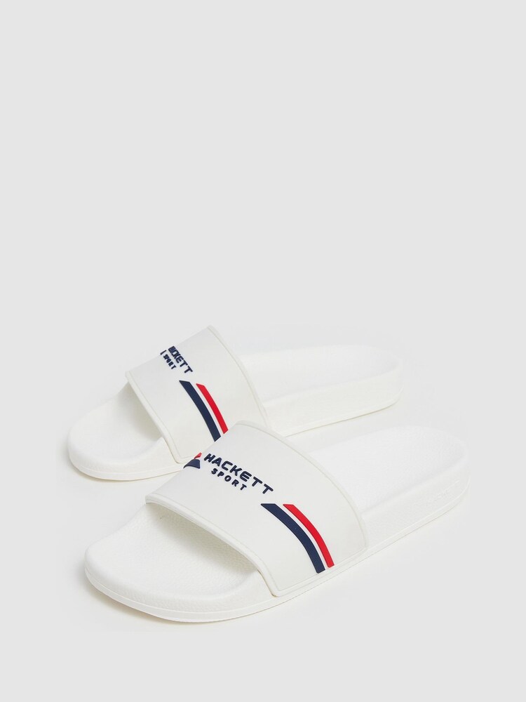 Hackett London Men White Flip Flops - Image 2 of 6