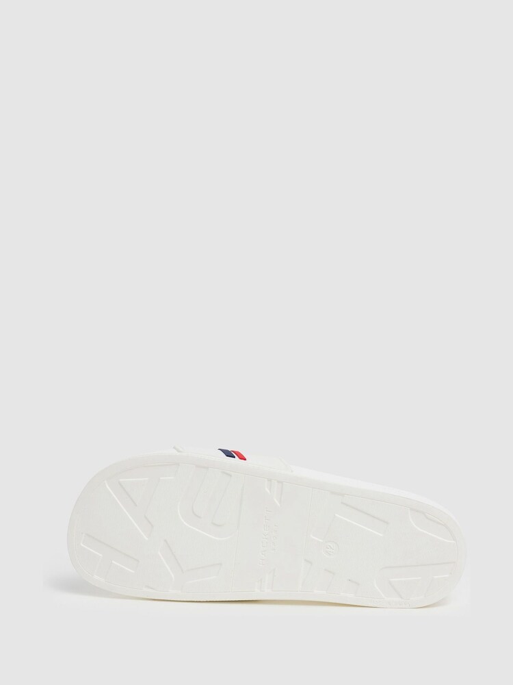 Hackett London Men White Flip Flops - Image 6 of 6