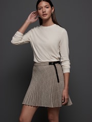 Neutral Check Mini Kilt Skirt - Image 1 of 6