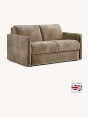 Jay-Be Luxe Velvet Cedar Mink Brown Slim 2 Seater Sofa Bed - Image 2 of 6